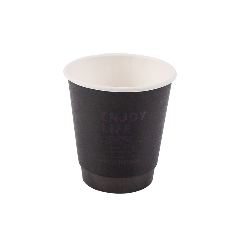 Pahar de hârtie biodegradabilă de unică folosință de 8 oz