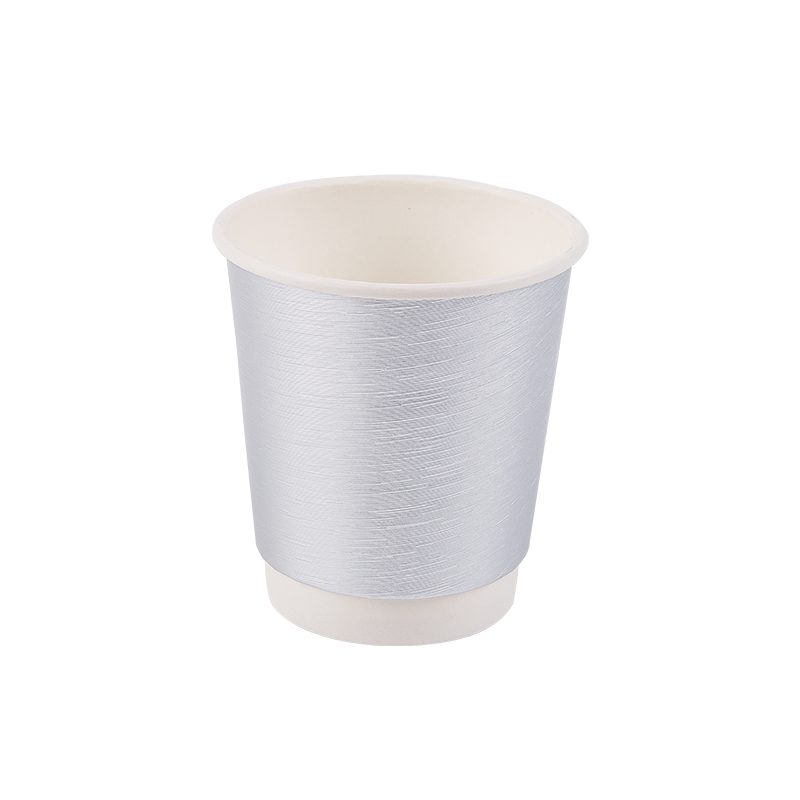 Pahar de hârtie biodegradabilă de unică folosință de 8 oz