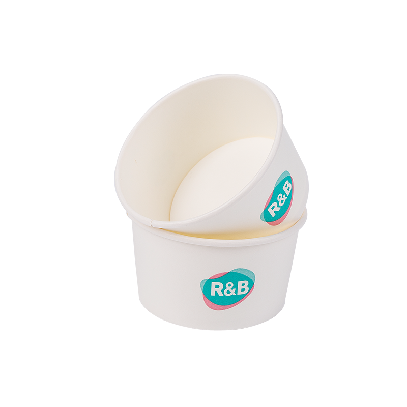 Pahare pentru inghetata din hartie biodegradabila de unica folosinta de 8 oz