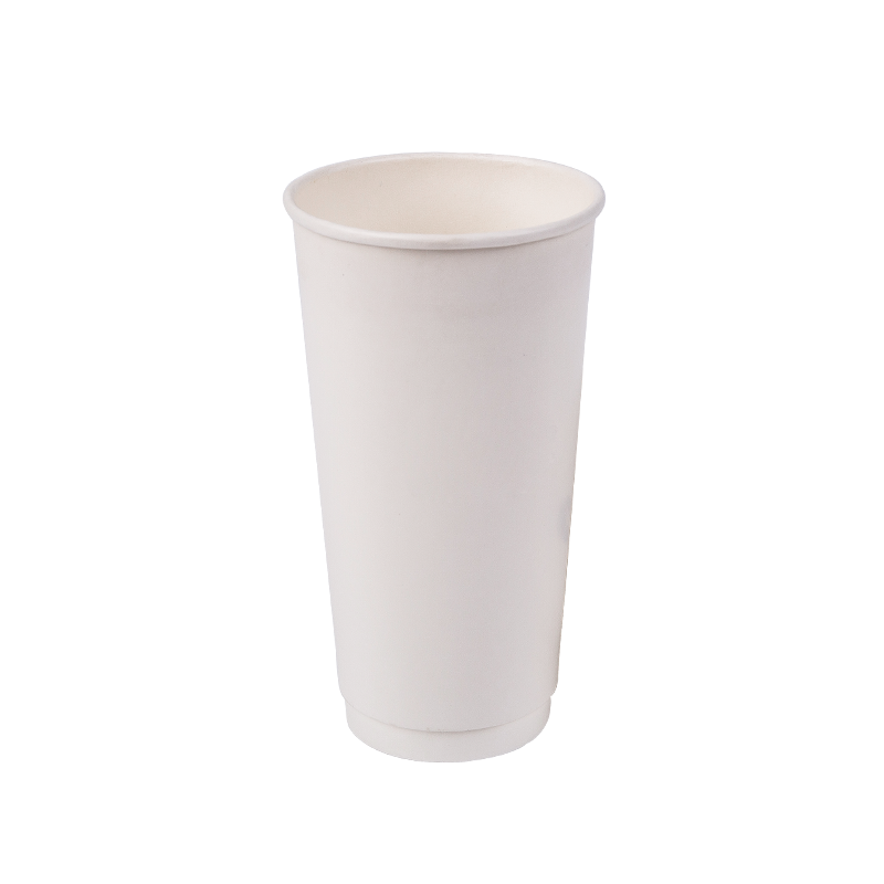Pahar de hârtie biodegradabilă de unică folosință de 20 oz