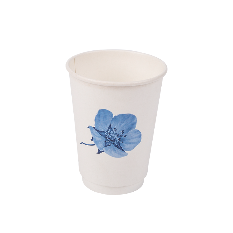Pahar de hârtie biodegradabilă de unică folosință de 12 oz
