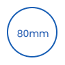 Capac PP de unică folosință de 80 mm icon