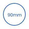Capac PP de unică folosință de 90 mm icon